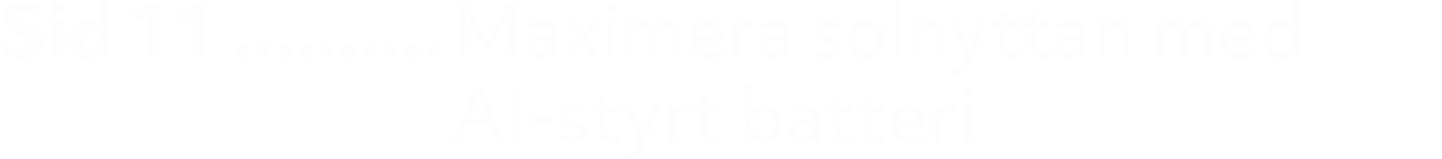 Sid 11 Maximera solnyttan med AI styrt batteri