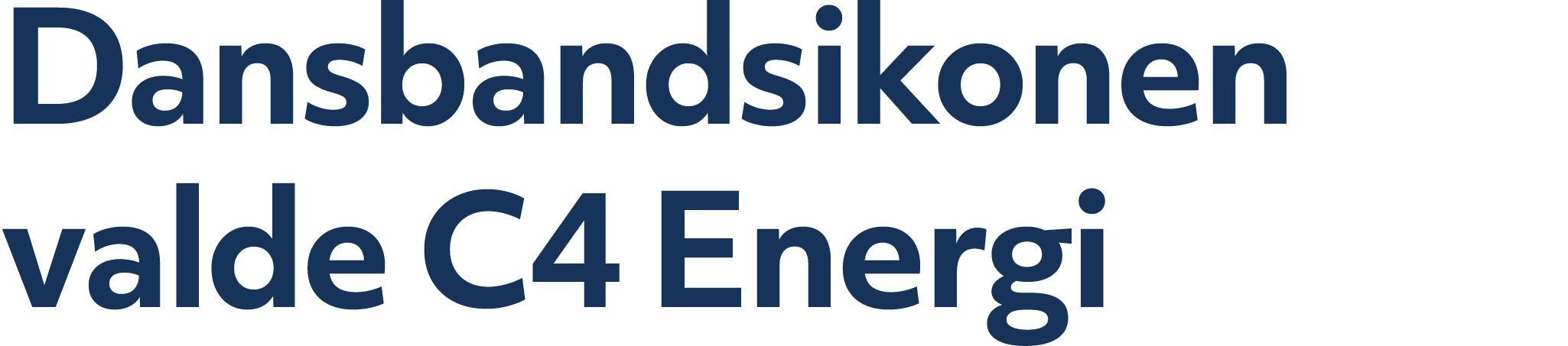 Dansbandsikonen valde C4 Energi