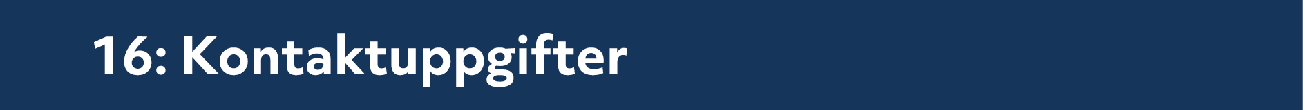 16: Kontaktuppgifter