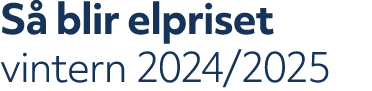 S blir elpriset vintern 2024/2025 